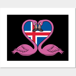 Flamingo Iceland Posters and Art